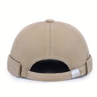 Chapeau sans bord uni rétro quatre saisons, tendance polyvalente, style urbain, pour adultes