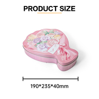 Jinyuanbao Romantischer Blumenstrauß Weißblech Geschenk dose Elegante rosa Schokoladen trüffel Geschenk für Hochzeiten & besondere Anlässe