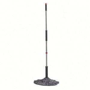 Home Office Steel Extendable Long Handled Twist Self Wringing <b>Mop</b> <b>Microfiber</b> Washable Heads for Vinyl Tile Laminate <b>Floor</b> - Product Image 1