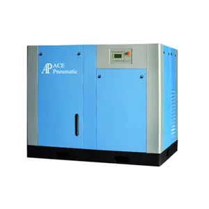 ACE-Marke verkauft 7,5 kW 10 PS 1.000L wassergeschmiedete 100% ölfreie Schraubenluftkompressoren für industriellen Gebrauch