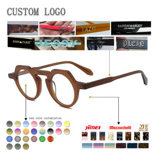 Monturas de Gafas para Miopía, Color Sólido, Lentes de Resina con Protección Anti Luz Azul, Ovaladas, Ligeras, para Mujeres Adultas, Gafas Ópticas con Receta - Product Image 2