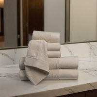 Ensemble de serviettes de bain d'hôtel de luxe 100% coton, personnalisé, super doux et absorbant, logo brodé, serviette à main pour la maison et l'hôtel