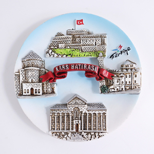 Aimants de réfrigérateur personnalisés en résine 3D, motifs villes turques, aimants puissants, peints à la main en relief, écologiques et durables - Product Image 3