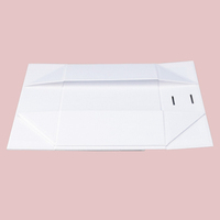 Boîte d'Emballage en Papier Pliable Blanche, à Fermeture Magnétique, avec Ruban, pour Vêtements, Chocolats, Cadeaux et Bijoux, avec Logo Personnalisé