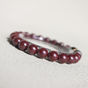 Pulsera de Meteorito de Hierro de Altai, Cinabrio Rojo, Energéticamente Purificada, Protección Cósmica, Energía, para Practicantes de Metafísica - Product Image 6