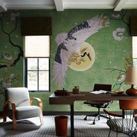 Wasserdichte Maßgefertigte Moderne Minimalistische Chinesische Tier-Gruidae-Tapete Wohnzimmer Schlafzimmer Wanddekoration Kranich-Wandbild