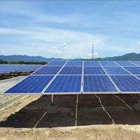 Sistem Rak Pemasangan Panel Surya di Tanah dari Baja untuk Pembangkit Listrik Tenaga Surya Skala Utilitas dengan Struktur Berkekuatan Tinggi dan Pondasi Khusus
