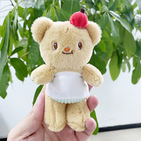 Luxe personnalisé mignon en peluche dessin animé mignon belle peluche jouet nouveau mignon ours en peluche voiture porte-clés animaux jouets pour les filles