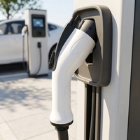 Estación de Carga para Vehículos Eléctricos TUV de 11 kW, Tipo 2 GBT, Cargador Doméstico Inteligente de 16 A, Trifásico, con Wifi y Aplicación para Vehículos Eléctricos