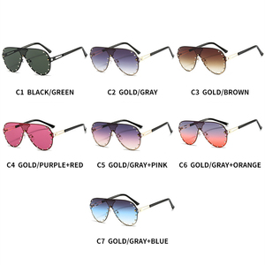 Les lunettes de soleil en métal pour hommes et femmes, nouveau pilote, décontracté, plage, uv400, 2023, lunettes de soleil électrochromiques, neo chaîne, pilote, <span class=keywords><strong>1977</strong></span> - Product Image 6