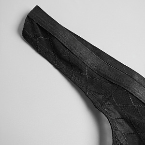 Culotte string transparente <span class=keywords><strong>sexy</strong></span> pour homme, taille mi-haute, respirante, en maille fine, confortable, jeune, 95% polyester 5% élasthanne - Product Image 2