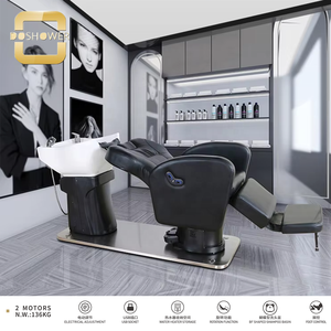 เก้าอี้สระผมแบบหมุนได้ สีดำ สำหรับ<span class=keywords><strong>ร้าน</strong></span>ตัดผม พร้อมอ่างสระผมแบบมีระบบฉีดน้ำ สำหรับ<span class=keywords><strong>ร้าน</strong></span>ทำผม<span class=keywords><strong>ไทย</strong></span> ผู้จำหน่ายเก้าอี้สระผมแบบมีระบบอบไอน้ำ - Product Image 5