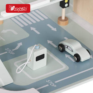 Üst satış Mini ahşap oyuncak arabalar park garaj asansör ile kids 'oyun yuvası oyuncaklar W04B130 - Product Image 4