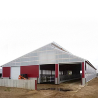 Estructuras de Acero Prefabricadas Modulares Ligeras, Establos Prefabricados para Caballos, Ovejas, Cabras y Vacas, Edificio de Estructura de Acero de Alta Resistencia