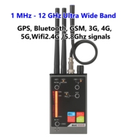 1MHz tot 12GHz VS80 Anti-Spy RF GPS, WiFi, BT, 4G 5G Signaaldetector, Anti-bewaking Bug Finder TSCM
