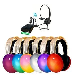 Casque sans fil supra-auriculaire UHF FM pour événements de danse en extérieur, avec microphone intégré, idéal pour les soirées silencieuses en classe - Product Image 6