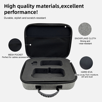 Masseur de protection dur Eva gris personnalisé mallette de rangement de voyage étanche fermeture éclair sac à main support de transport