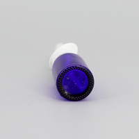 Flacon pulvérisateur nasal en verre bleu 10 ml (1/3 oz) vide avec pompe à brume fine, 100 pièces, pour médicaments