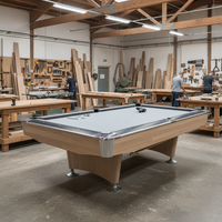 Table de billard de tournoi pliable de 9 pieds de qualité supérieure avec système de retour automatique des billes et pieds en bois massif, sortie d'usine en Chine