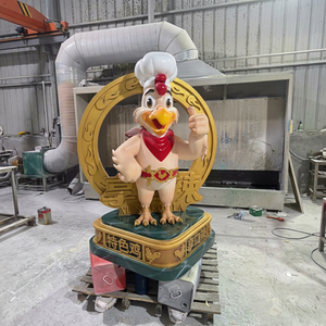 Statue décorative en acrylique sur le thème du poulet pour centre commercial, mobilier créatif pour centre commercial - Product Image 1
