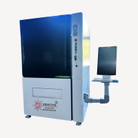Machine de découpe laser fibre CNC 6060 de bureau, haute vitesse, refroidie par air, pour tôle, MDF, acrylique, contreplaqué, pierre, verre