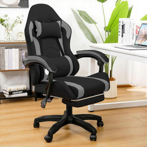 Chaise de jeu inclinable avec barre lumineuse LED RGB au design moderne, en cuir PU, vente en gros d'usine, échantillon gratuit pour les joueurs - Product Image 1