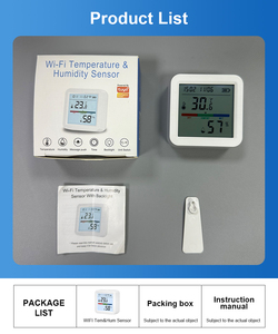 Tuya th05 wifi טמפרטורה ולחות חיישן חיים חכם תאורה אחורית hydroometer חיישן שליטה קול גוגל alexa - Product Image 6