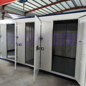 Vật liệu thép prefab container lưu trữ tự lưu trữ lắp ráp có thể gập lại container di động Stackable cách điện lưu trữ di động