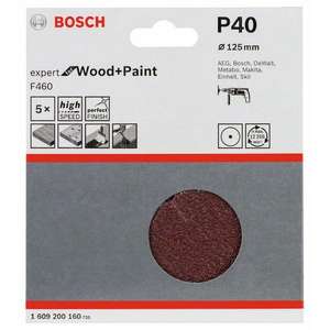 BOSCH - 1609200164 F460 Jeu de feuilles abrasives (5 pièces) -EAN 3165140004077 ABRASIFS PAPIERS ABRASIFS - Product Image 2