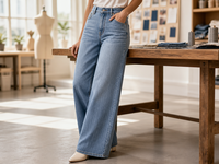 Tissu denim extensible quadridirectionnel à effet vertical, mélange de coton 10,8 oz, 62-63 pouces, en stock, directement de l'usine, pour jeans, vestes et jupes