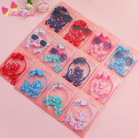 Ensemble d'accessoires mignons pour bébés filles BELLEWORLD avec lunettes de soleil, bandeau à nœud imprimé floral et pince à cheveux