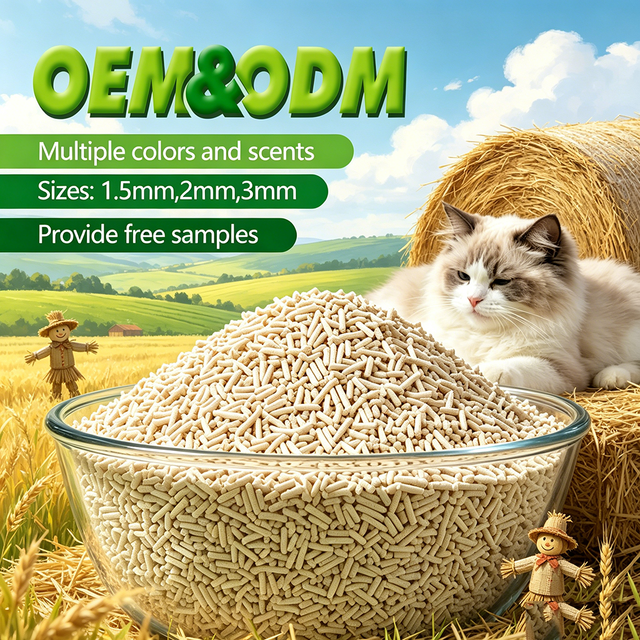 China Factory Food Grade Plant Tofu Cat Litter 1.5mm 2.0mm 2.5mm Fast Clumping Eco-Friendly Sustainable Biodegradable Flushable