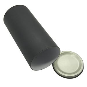 ฝาปิดโลหะสำหรับขวดไวน์ วิสกี้ เครื่องดื่มแอลกอฮอล์  หลอดกระดาษแข็งสีดำสำหรับบรรจุภัณฑ์ - Product Image 1