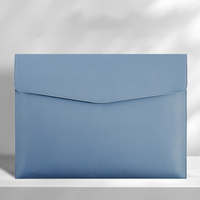 Organisateur de dossier et porte-documents A4 en cuir PU avec manchon de contrat de reçu pour ordinateur portable et étui d'enveloppe