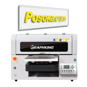 Graphking Độ phân giải cao A3 Kích thước UV phẳng máy in Máy in kỹ thuật số cho hộp, bóng, trường hợp điện thoại, bút, thẻ PVC in ấn - Product Image 4