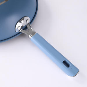 Nouvelle Poêle Wok Antiadhésive en Fer, Marmite pour Aliments Bébé, Cuisson à Fumée Légère, Compatible <span class=keywords><strong>Induction</strong></span>, Couvercle en Verre, Pot Cadeau - Product Image 3