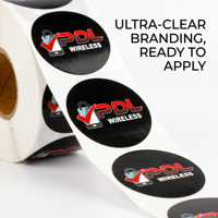 Étiquettes autocollantes en vinyle imperméable imprimées sur mesure, étiquettes de marque privée, logo d'entreprise, étiquettes d'emballage de produits