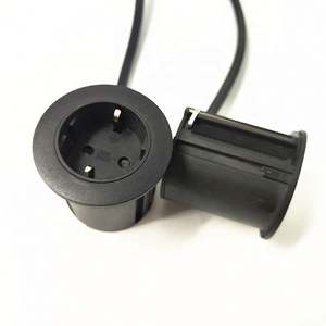 54mmシングルパワーSchukoドイツフランス電源コンセントラウンドグロムメットソケット/オフィス家具デスクトップEUパワーラウンドソケット - Product Image 2