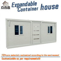 Fabricant chinois de maisons conteneurs préfabriquées empilables et extensibles de 20 pieds/40 pieds, cuisine, salle de bain, pour usage hôtelier, design moderne