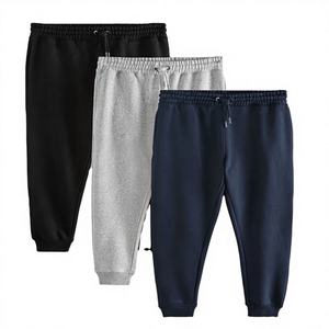 กางเกงวอร์มขายส่ง OEM ทรงตรงขนาดใหญ่พิเศษ สไตล์ลำลอง ผ้าขนสัตว์ สำหรับฤดูหนาว ออกแบบและปรับขนาดได้ตามต้องการ กางเกงวอร์มผู้ชาย แบรนด์ส่วนตัว - Product Image 1