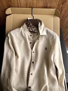 <span class=keywords><strong>Chemise</strong></span> <span class=keywords><strong>en</strong></span> <span class=keywords><strong>lin</strong></span> perlée à motif cachemire style Old Money pour homme, manches longues, légère, respirante, fraîche, anti-UV, sans <span class=keywords><strong>repassage</strong></span>, idéale pour l'été - Product Image 2