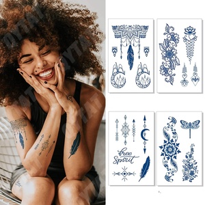 Crea Tus Propios Diseños <span class=keywords><strong>de</strong></span> Tatuajes Temporales Falsos <span class=keywords><strong>de</strong></span> Tinta <span class=keywords><strong>de</strong></span> Jagua Semi Permanente Personalizados a Base <span class=keywords><strong>de</strong></span> Jugo Herbal por Transferencia <span class=keywords><strong>de</strong></span> Agua - Product Image 2