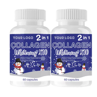 Capsules de collagène blanchissantes OEM Marque Privée Peptides de collagène marin au glutathion et à la vitamine C pour l'éclaircissement de la peau et l'anti-âge