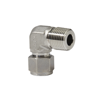 Raccord coudé mâle métrique à double ferrule FD LOK 90 degrés en acier inoxydable 316 de haute qualité 6000 PSI pour instruments pétroliers et gaziers