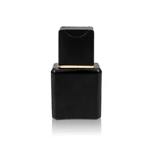 工場Custom Luxury 50ミリリットル男ラウンド空のスプレーマットブラックGlass Perfume Bottle Magneticカバー