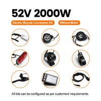 Controlador de Motor sin Escobillas de Onda Sinusoidal de 52V 2000W 3000W 25A/30A S810 con Pantalla LED y Acelerador PAS para Bicicleta Eléctrica y Scooter Eléctrico