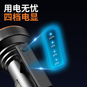 Lampe de travail LED portable en alliage d'aluminium 4000mAh, haute luminosité, lampe torche COB, utilisation en extérieur, pêche, usage domestique - Product Image 2