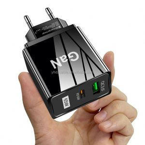 65W PD Fast Charger Cell Phone Charger GaN <b>Type</b> <b>c</b> Charger QC3.0+PD33W Travel <b>Adapter</b> for Smartphone - Product Image 2