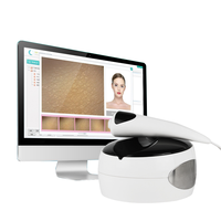 L'analyseur de rides et de pores du visage et la machine de numérisation de santé quantique du corps de la peau se connectent à l'utilisation de l'ordinateur