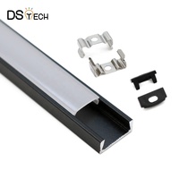 Vente directe d'usine, longueur de couleur 1506B 6x15MM, forme en U, montage en surface, profilé en aluminium LED pour bande lumineuse LED